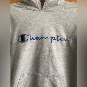 Champion Boys Large long sleeve classic hooded t-shirt